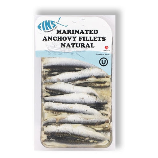 Picture of FINS Natural Marinated Anchovy Fillets 125g