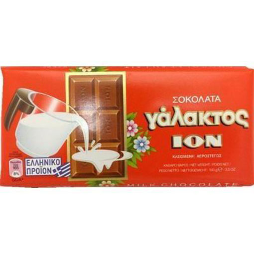 Picture of ION Greek Milk Chocolate Bars 100g