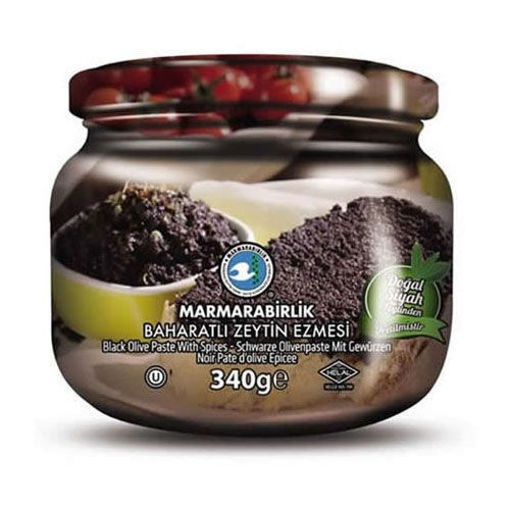 Picture of MARMARABIRLIK Black Olive Paste w/Spice 340g