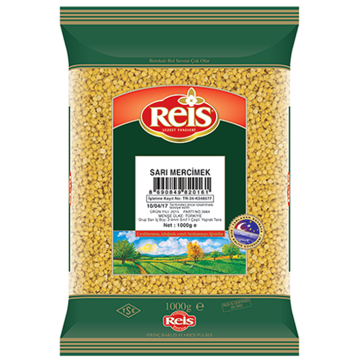 Picture of REIS Sari Mercimek (Yellow Lentils) 1kg