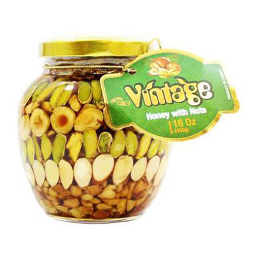 Picture of VINTAGE Honey w/Nuts 450g
