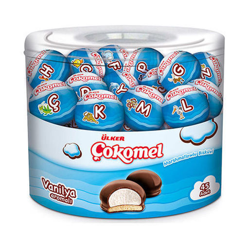 Picture of ULKER Cokomel Chocolate Covered Marshmallow Biscuit 540g / 45pc