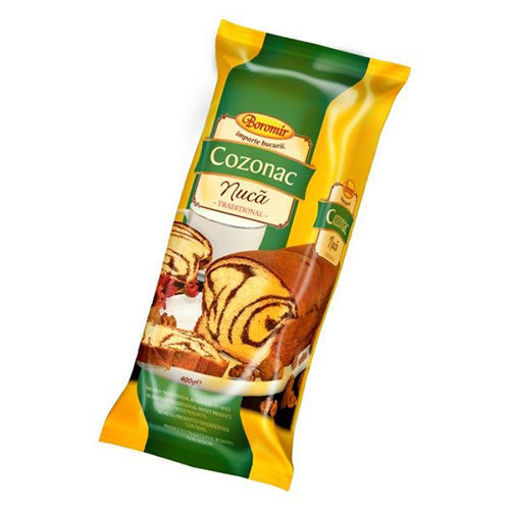 Picture of BOROMIR Cozonac w/Sweet Walnut Roll, Raisins Cream 400g