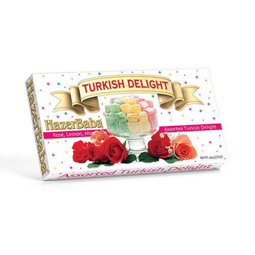 Picture of HAZERBABA Rose & Lemon & Mint Flavored Turkish Delight 454g