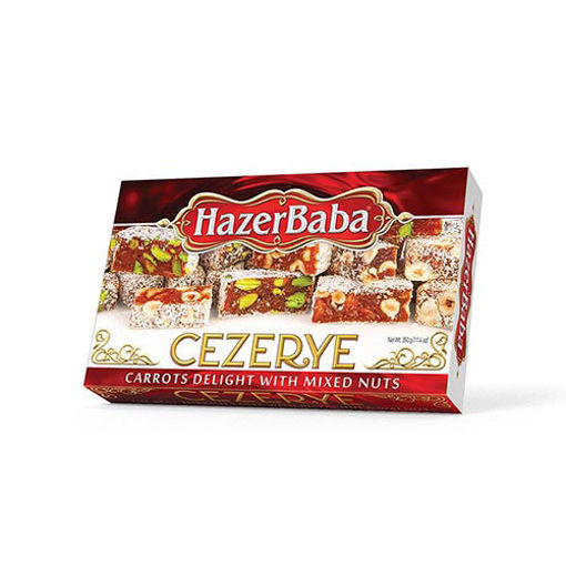 Picture of HAZERBABA Turkish Carrot Delight w/Mixed Nuts (Cezerye) 350g