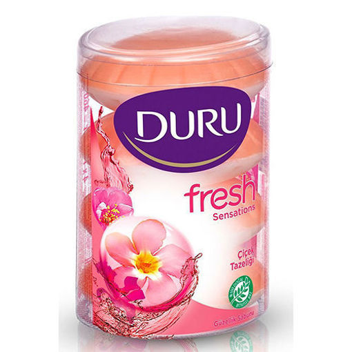 Picture of DURU Turkish Bath Soap Flower Infusion 4pk 600g