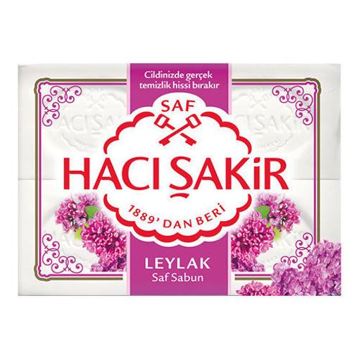 Picture of HACI SAKIR Traditional Bath Soap w/Lilac 4pk 600g