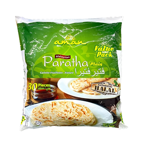 Picture of AMAN Malaysian Paratha Plain 30pc - 2000g