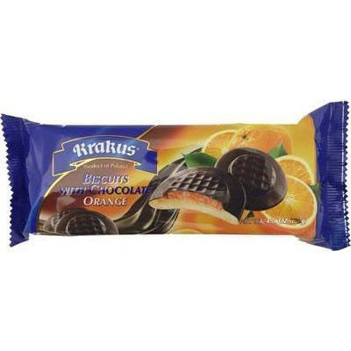 Picture of KRAKUS Biscuits w/Chocolate (Orange) 135g
