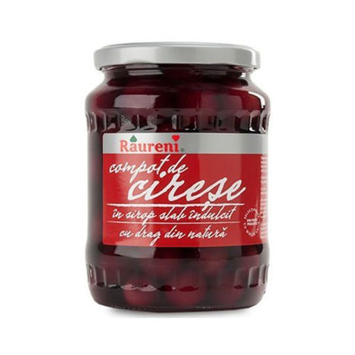 Picture of RAURENI Compot de Cirese (Sweet Cherries in Syrup) 800g