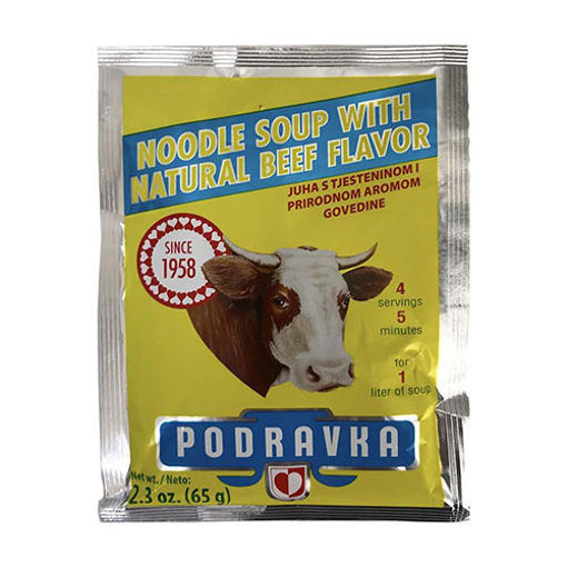 Picture of PODRAVKA Noodle Soup w/Beef Flavor 65g