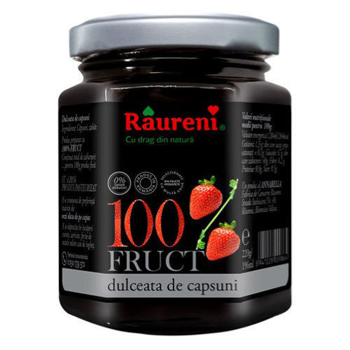 Picture of RAURENI Dulceata de Capsuni 100 FRUCT (No Sugar Added) 220g