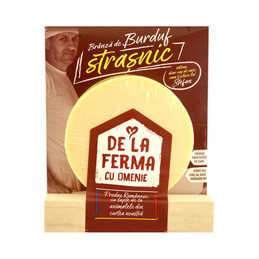 Picture of DE LA FERMA Branza de Burduf Cheese (Straşnic) 200g