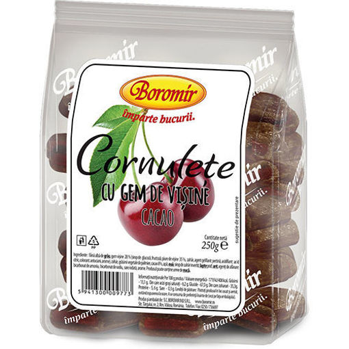 Picture of BOROMIR Cornulete Shortdough Cookie w/Sour Cherry 250g
