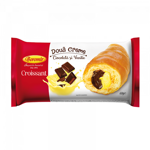 Picture of BOROMIR Croissant w/Chocolate&Vanilla Cream 60g