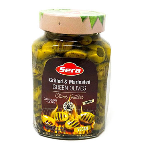Picture of SERA Marinated & Grilled Pitted Green Olives 750ml