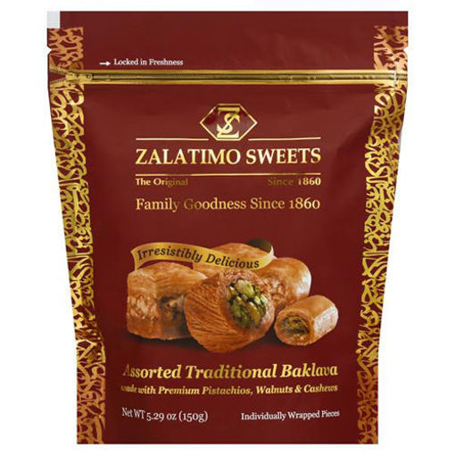 Picture of ZALATIMO SWEETS Assorted Traditional Baklava 150g