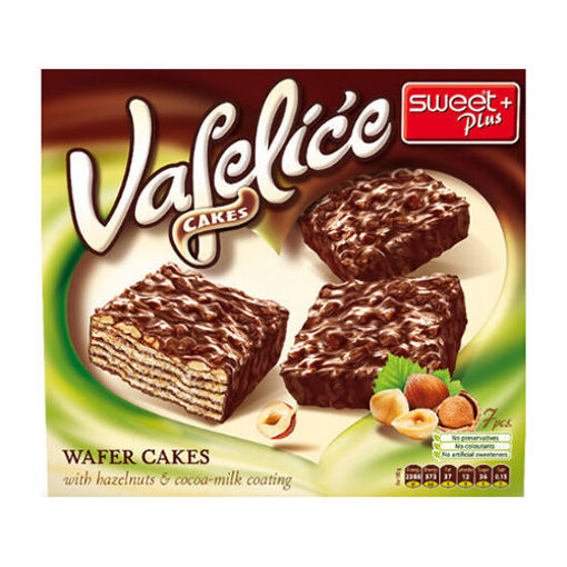 Picture of SWEET PLUS Vafelice Wafer Cakes w/Hazelnut & Cocoa Milk Filling 200g