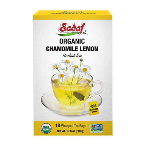 Picture of SADAF Organic Chamomile Lemon Tea Bags | 18 count