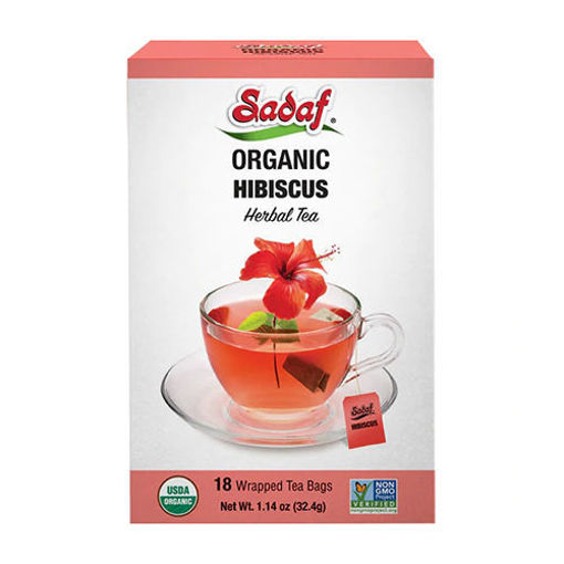 SADAF Organic Hibiscus Tea Bags | 18 count resmi