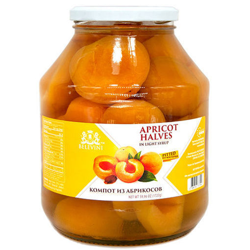 Picture of BELEVINI Pitted Apricot Halves in Light Syrup 1720g