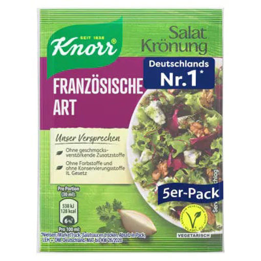 KNORR Salad Dressing (Franzosizche Art) 5pk 45g resmi