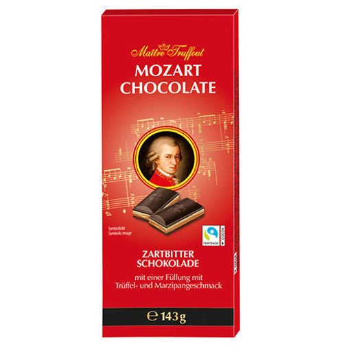 Picture of MAITRE TRUFFOUT Mozart Kugeln Dark Chocolate Bar 140g