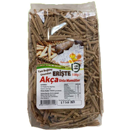 Picture of AKCA Kastamonu Tam Bugday Eriste (Whole Wheat Handmade Vermicelli) 500g