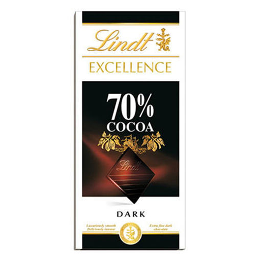 Picture of LINDT %70 Cocoa Dark Chocolate Bar 100g