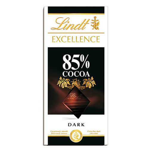 LINDT %85 Cocoa Dark Chocolate Bar 100g resmi