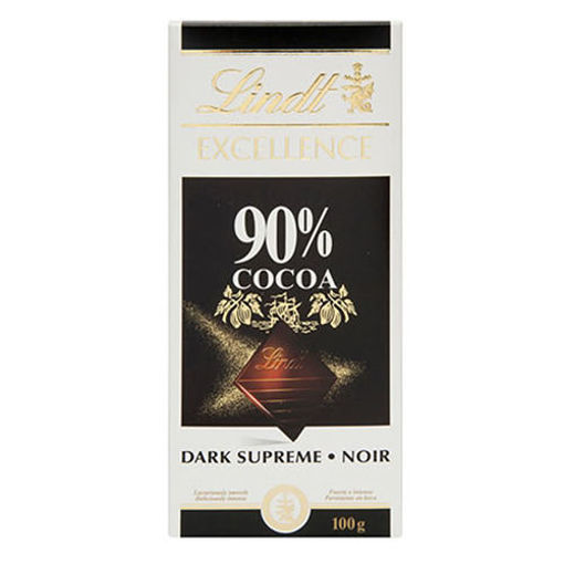 Picture of LINDT %90 Cocoa Dark Chocolate Bar 100g