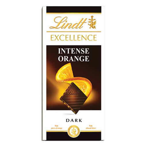 Picture of LINDT Intense Orange Dark Chocolate Bar 100g