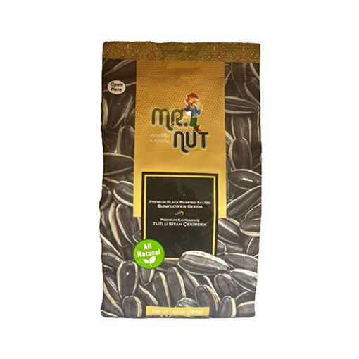 MR.NUT Premium Black Roasted & Salted Sunflower Seeds 284g resmi