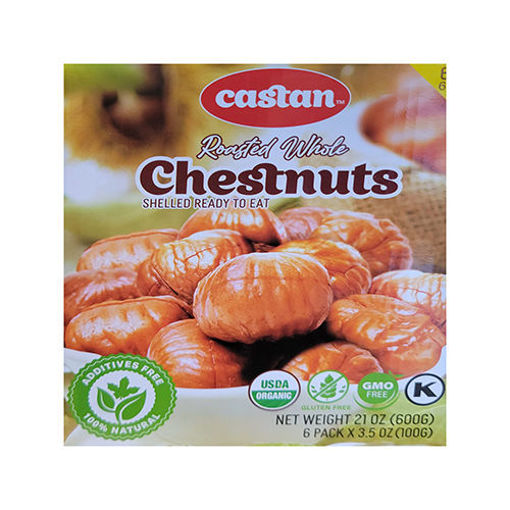 Picture of CASTAN Roasted Whole Chestnuts 1 Box (100g*6pc)