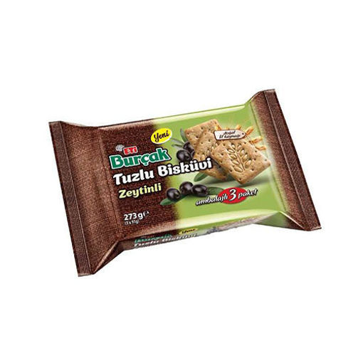Picture of ETI Burcak Salted Biscuit w/Olives 273g (3x91g)