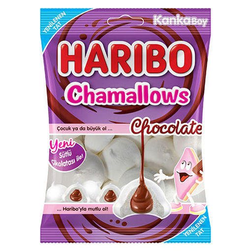 HARIBO Chamallows Chocolate Filled Marshmallows 62g resmi