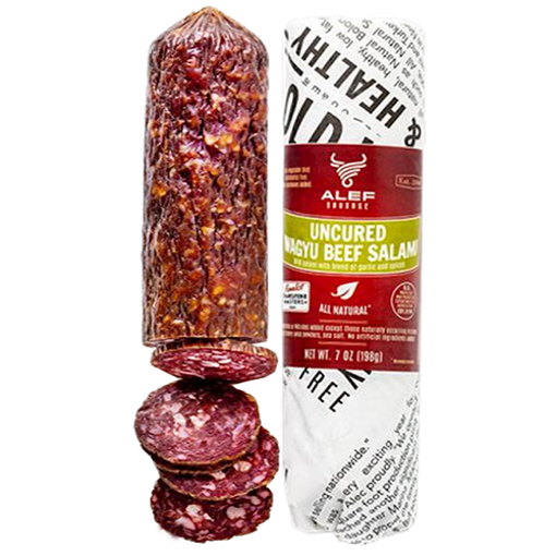 Picture of ALEF Uncured Wagyu Dry Beef Salami 198g