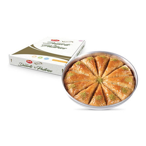 Picture of IPEK Carrot Sliced (Havuc Dilim) Baklava w/Pistachios 1500g (3.3lbs)