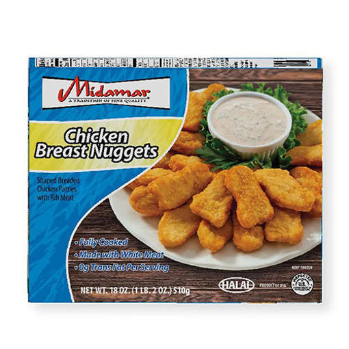 Picture of MIDAMAR Halal Fully Cooked Chicken Breast Nuggets 454g