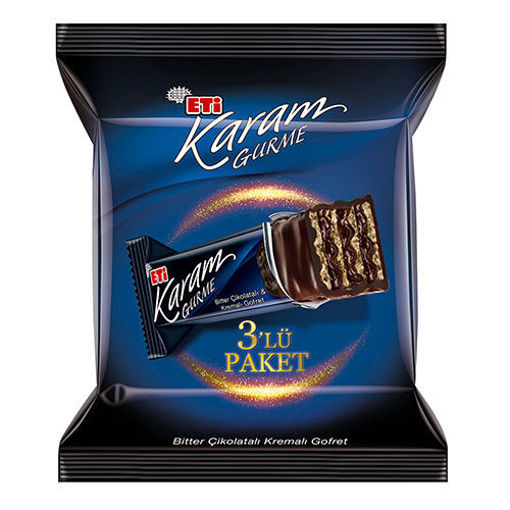 Picture of ETI Karam Gourmet Bitter Chocolate Wafer 3pk 150g