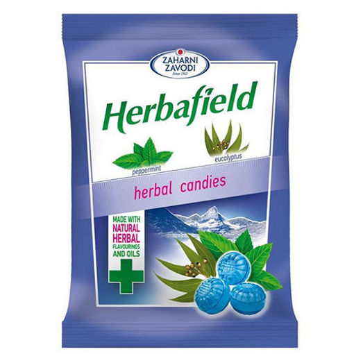 Picture of ZAHARDI ZAVODI Herbafield Peppermint & Eucalyptus Hard Candy 85g