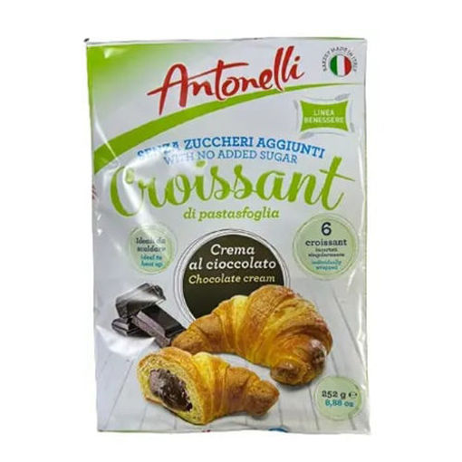 Picture of ANTONELLI Croissant w/Chocolate Cream ''No Sugar Added'' 252g