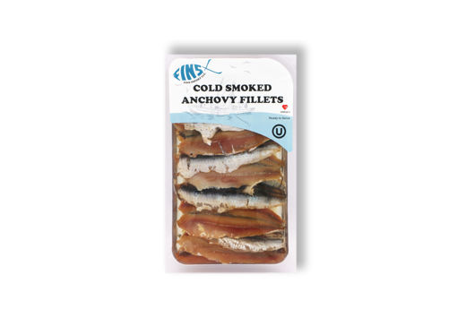 Picture of FINS  Marinated Cold Smoked Anchovy Fillets   125g