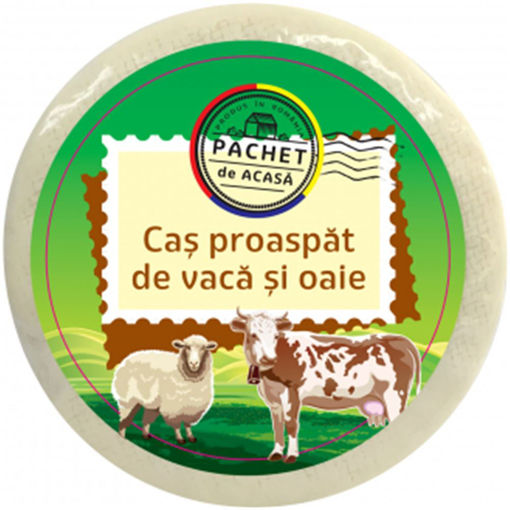 Picture of Cas de vaca si oaie Pachet de Acasa (Cow's & sheep's Milk cheese) 300g