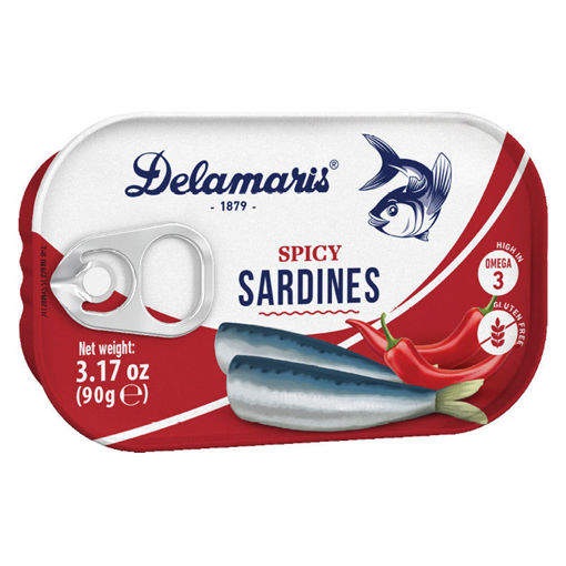 Picture of DELAMARIS Sardines Spicy 90g