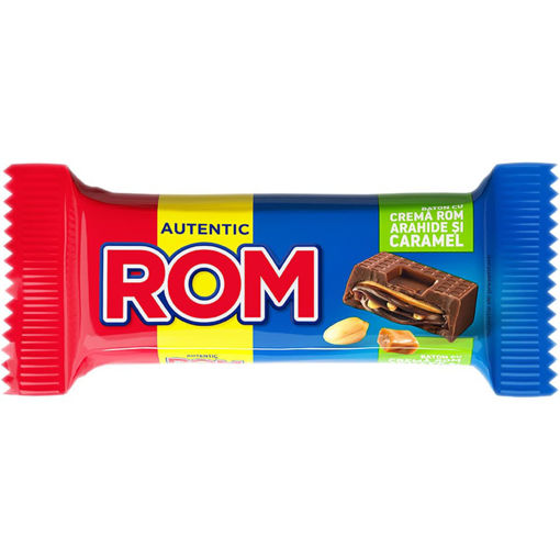 Picture of Kandia ROM Rum Chocolate Bar with Peanuts and Caramel 30g
