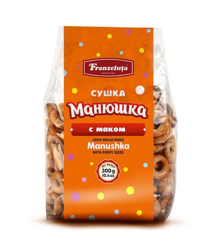 Picture of Crispbread rings w/poppy seeds "MANUSHKA" 300g