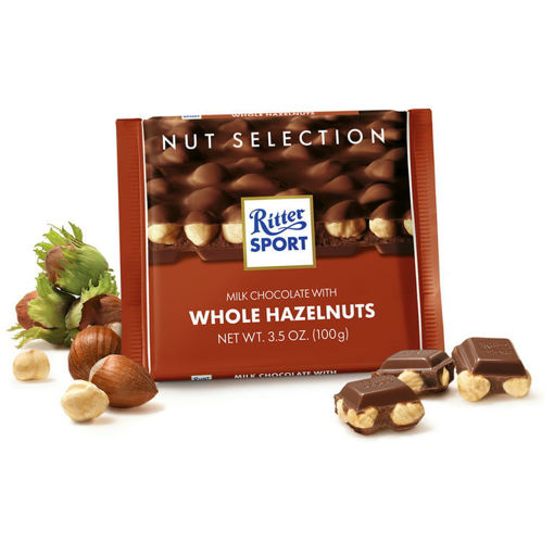 Ritter Sport Milk Chocolate  with Whole  Hazelnuts 100g resmi