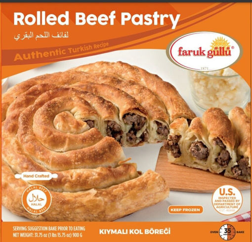 Picture of Faruk Gullu Gulluoglu Kiymali Kol Borek - Rolled Beef Pastry 900Gr