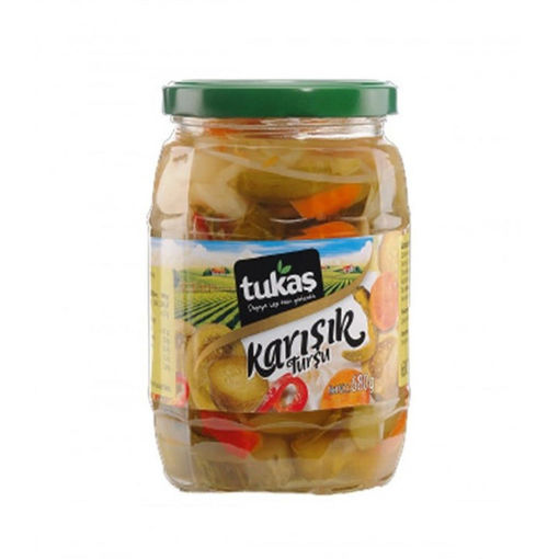 TUKAS Mixed Pickles (Karisik Tursu) 680g resmi